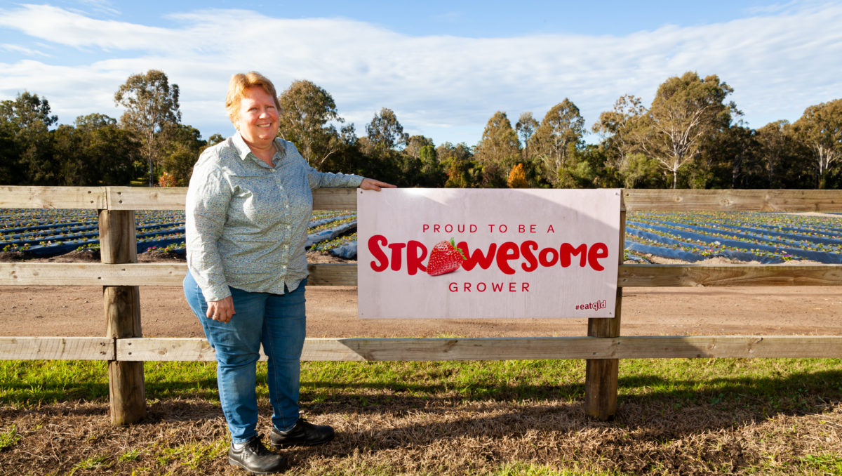 Laura Hendriksen, who owns Chambers Flat Strawberry Farm with husband Peter