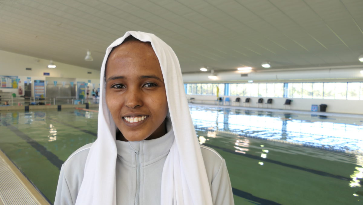 Khadra Awil teaches up to 50 migrants and refugees how to be safe in the water each week.