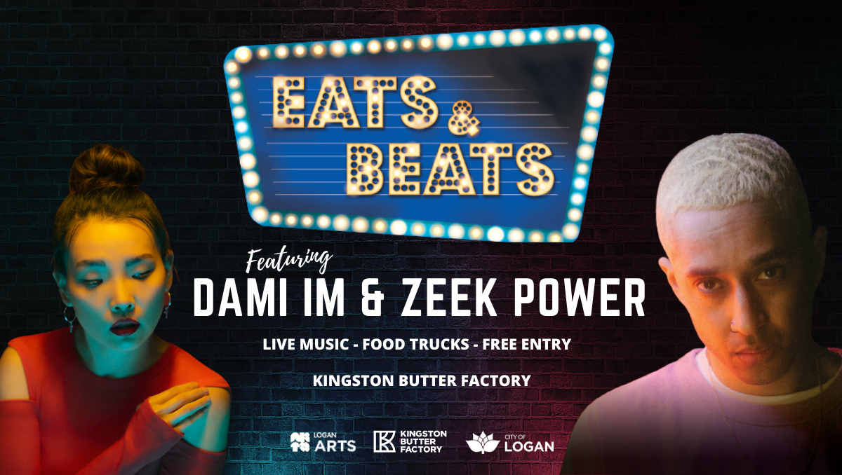 Eats & Beats, a free music and food truck festival, held at Kingston Butter Factory Cultural Precinct in the City of Logan.