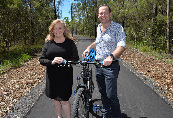 The Yarrabilba to Logan Village Rail Trail was opened today by Acting Mayor Jon Raven, City Lifestyle Chair and Division 4 Councillor Laurie Koranski and the State Member for Logan, Linus Power MP.