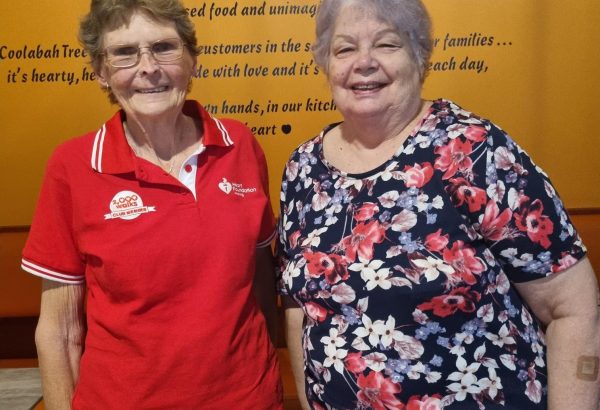 Sandra Franklin and Margaret Moran, members of the Woodridge Wanderers walking group