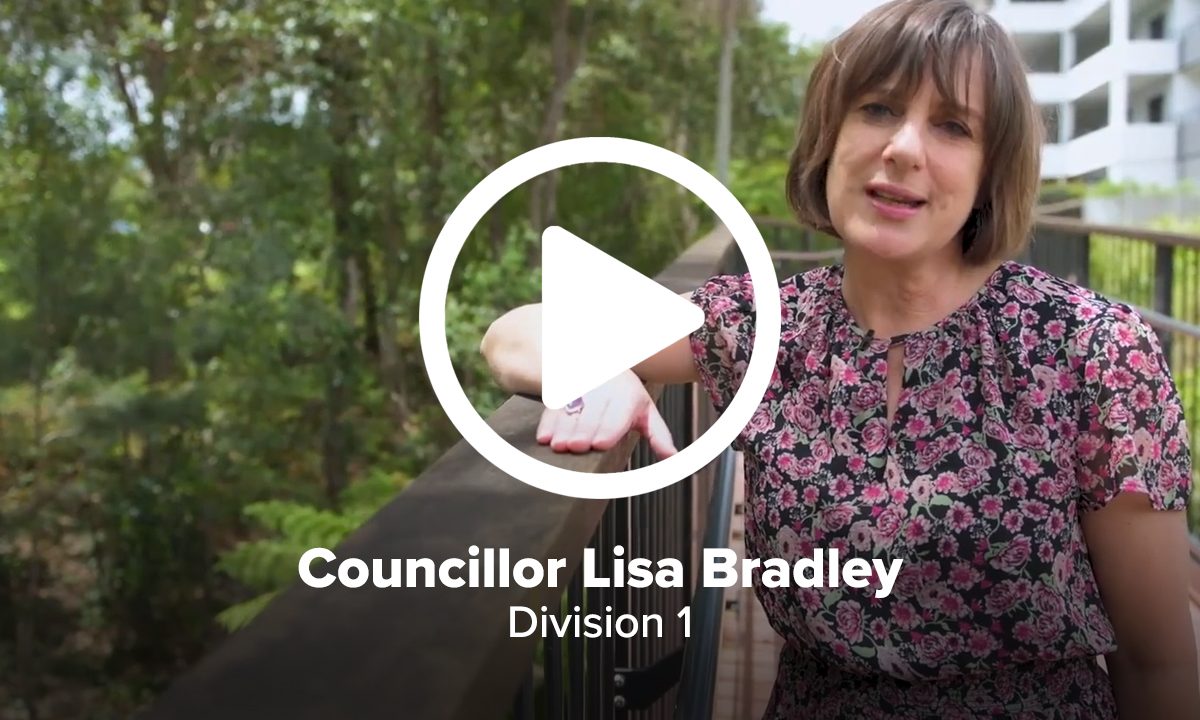 Councillor Lisa Bradley in her Division 1 video