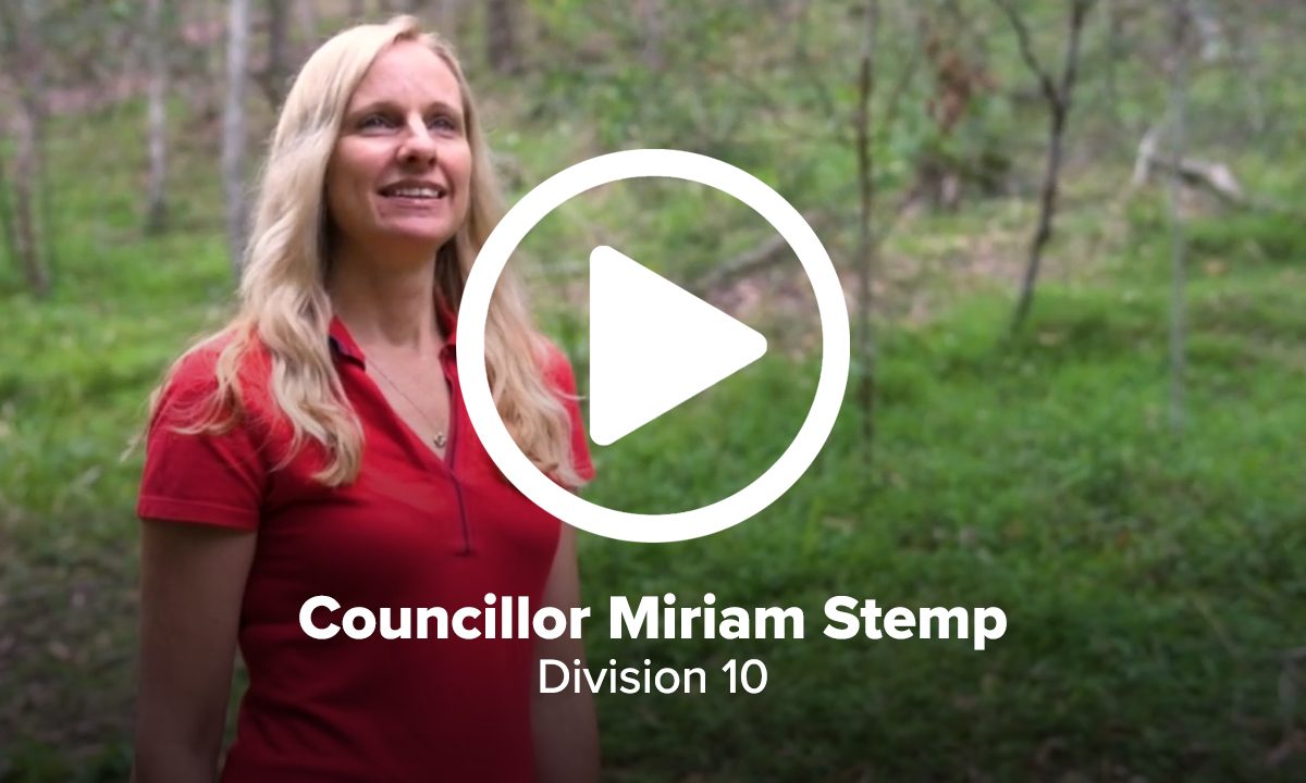 Councillor Miriam Stemp in her Division 10 video