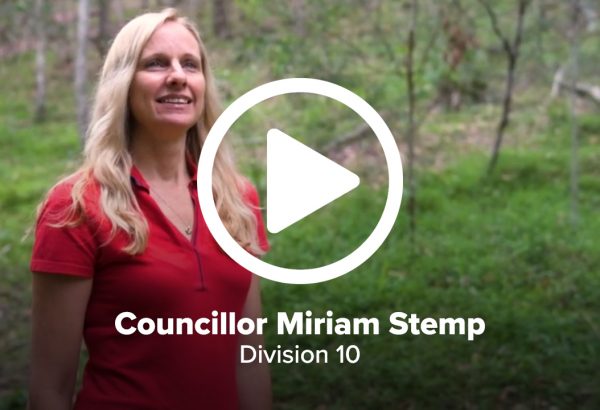 Councillor Miriam Stemp in her Division 10 video