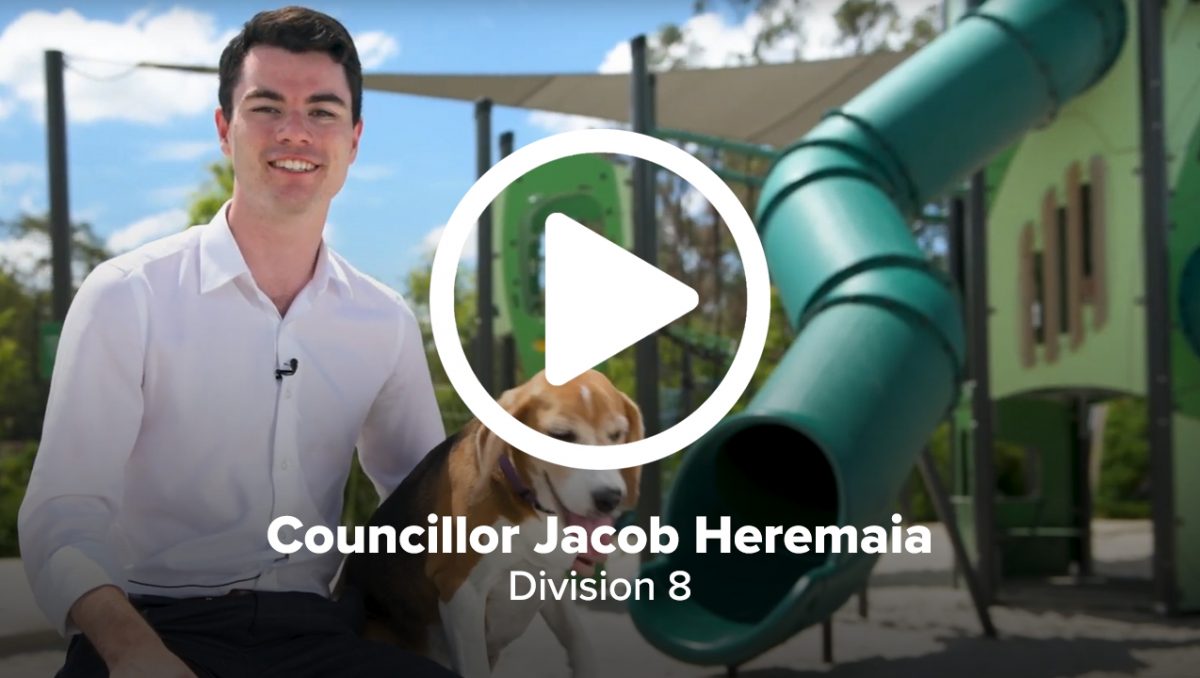 Councillor Jacob Heremaia in his Division 8 Councillor