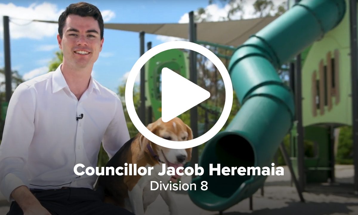 Councillor Jacob Heremaia in his Division 8 Councillor