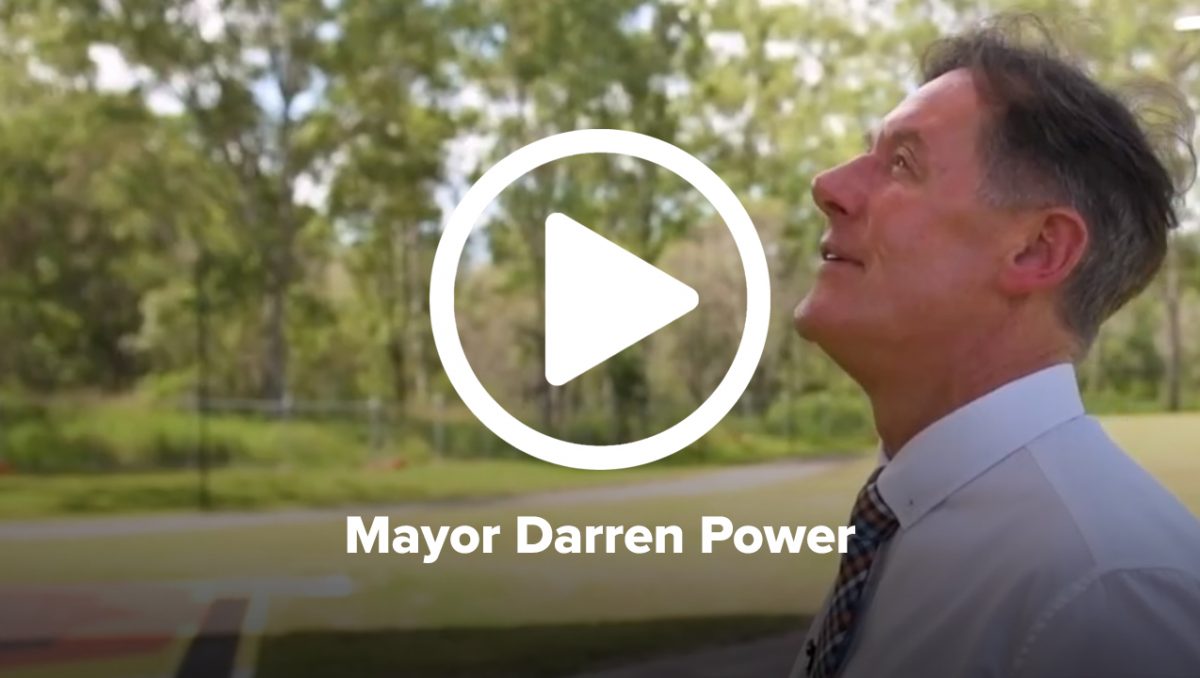Mayor Darren Power in his video