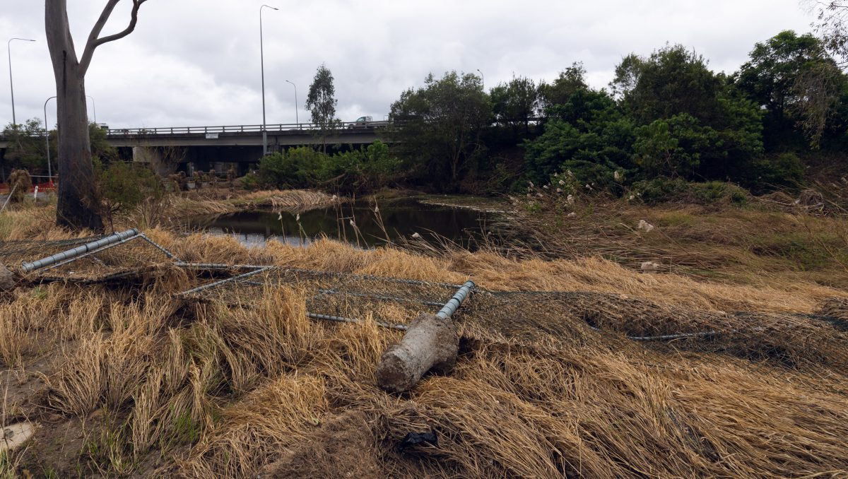 Flood damage in City of Logan parks.