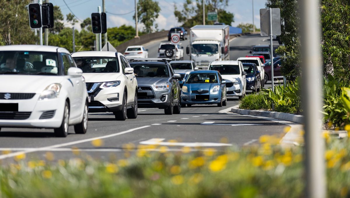 Cars on road