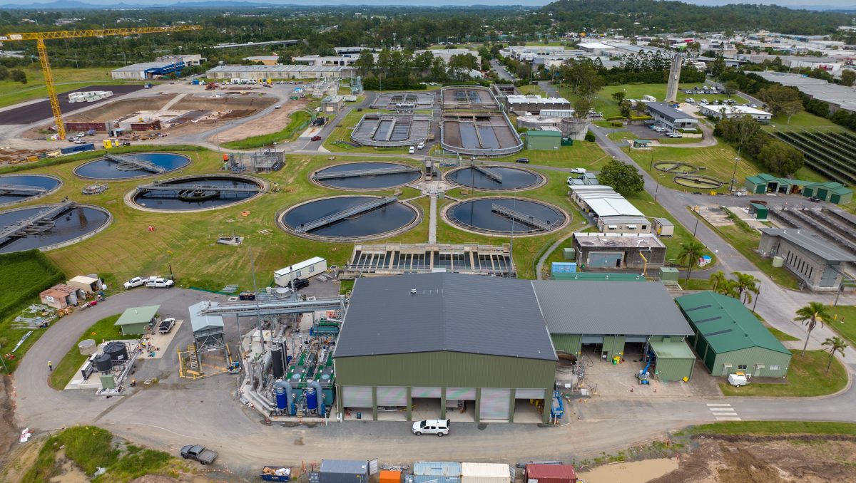 Wide view of the biosolids gasifier