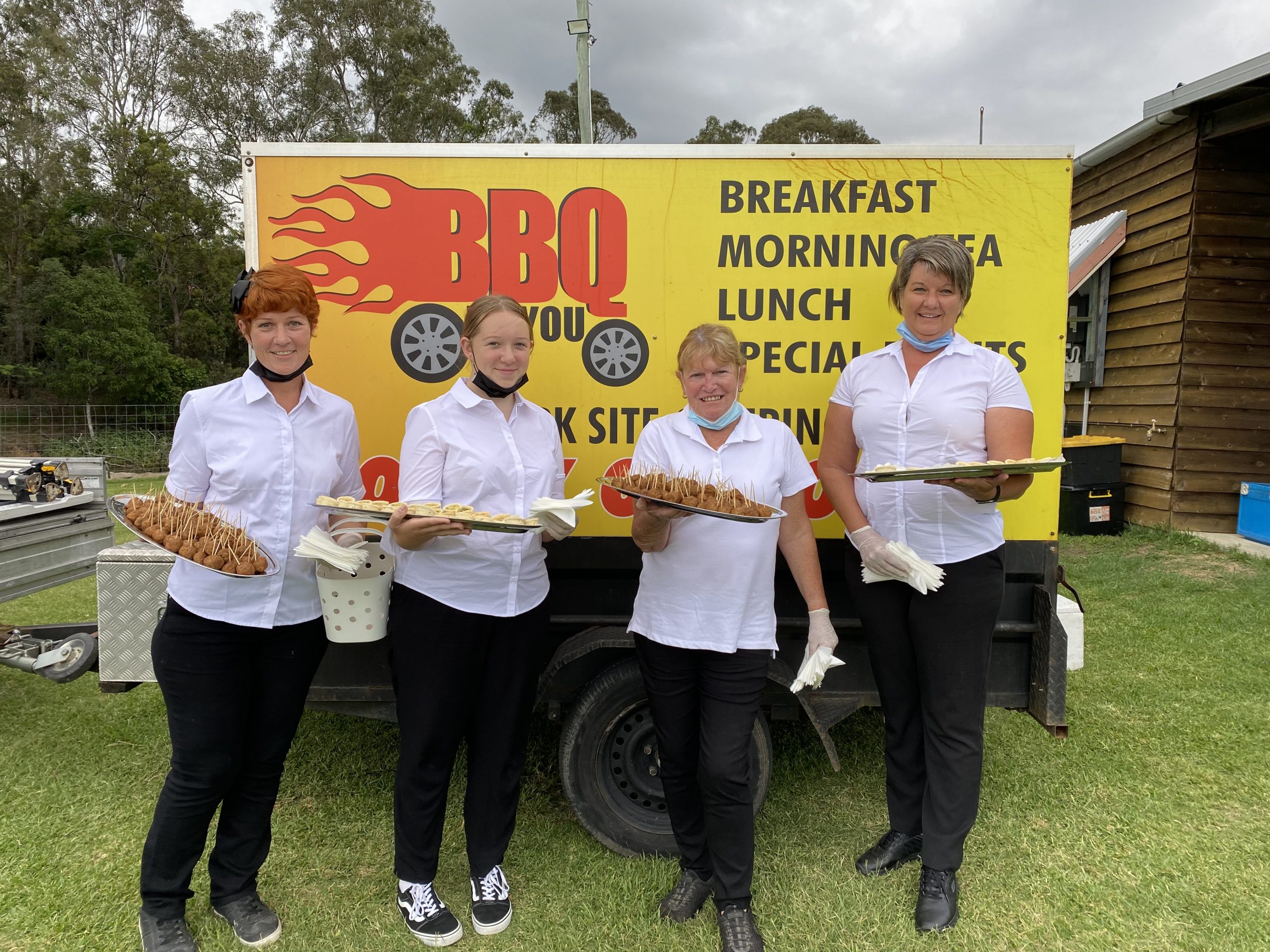 The team members of Logan business, BBQ to You.