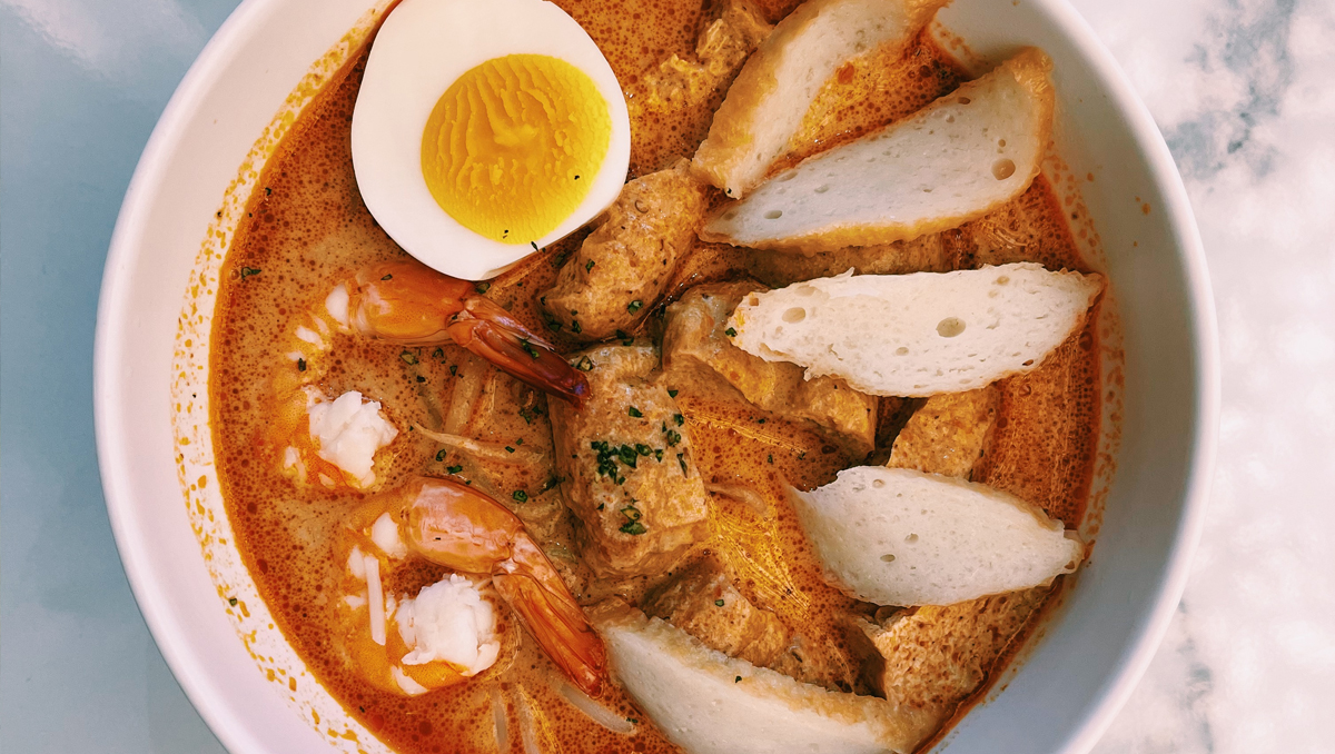 A bowl of laksa.