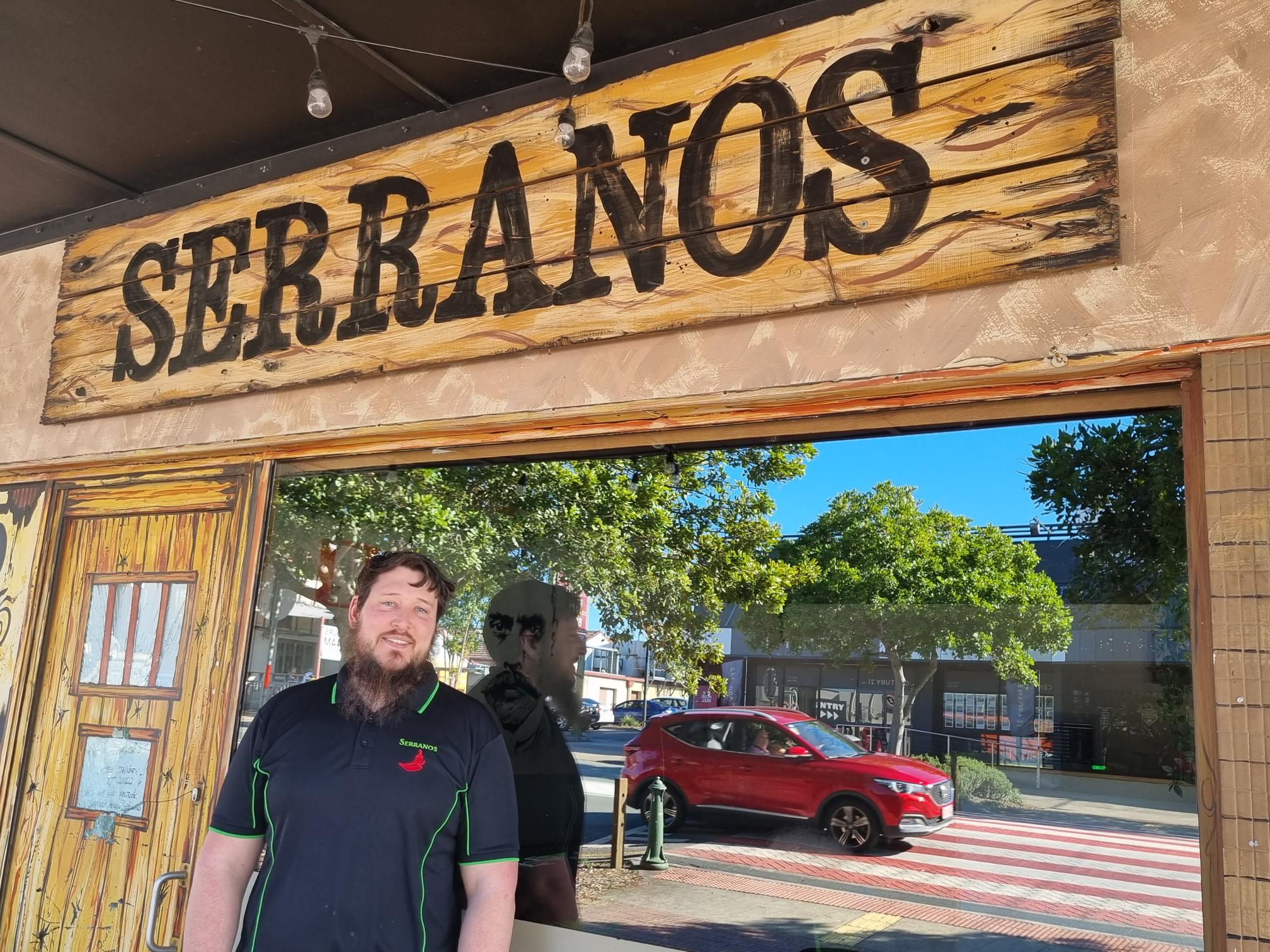 Chris, owner of Serranos Restaurant Beenleigh