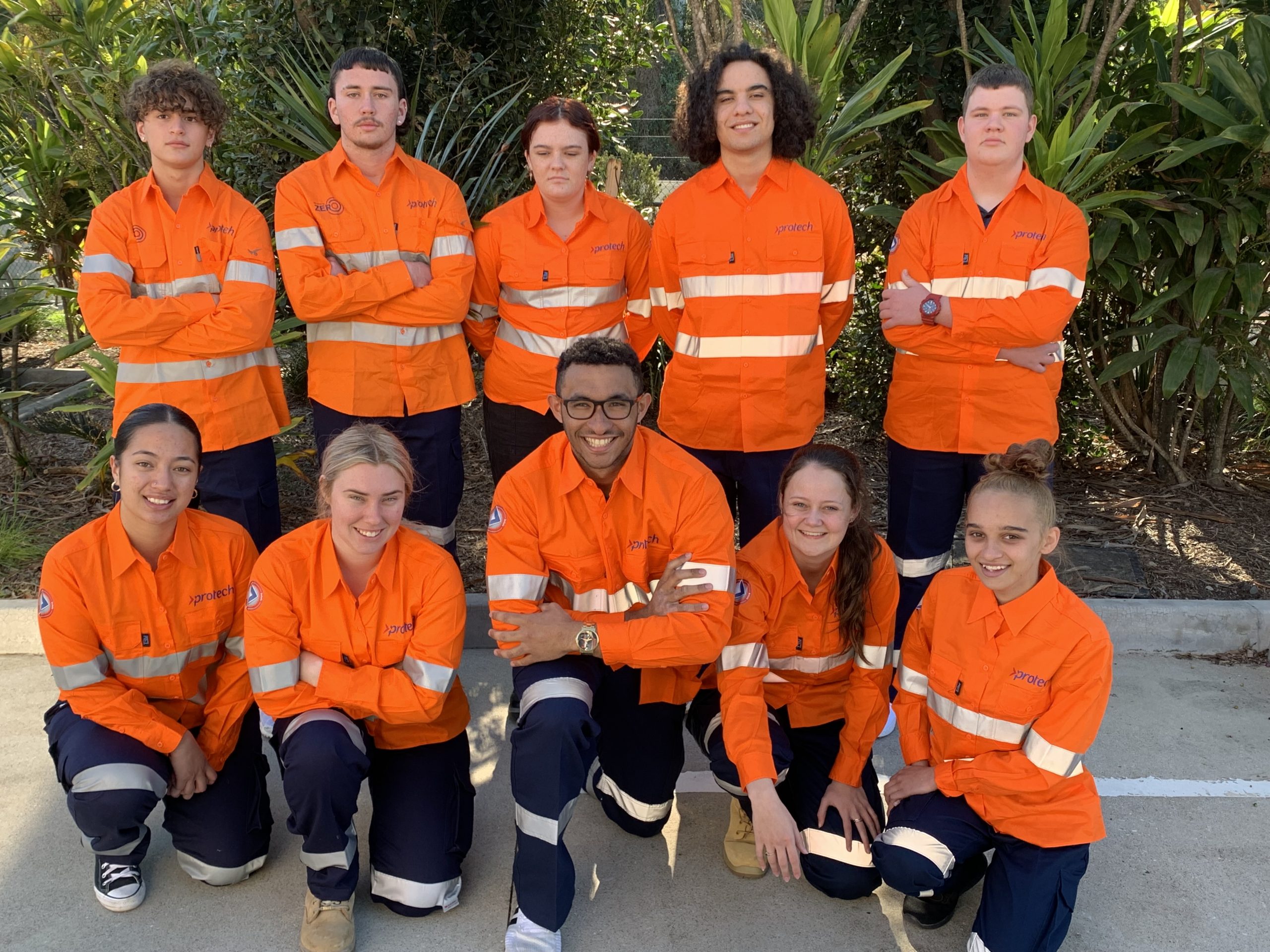 Mark and his fellow students at his pre-apprenticeship course