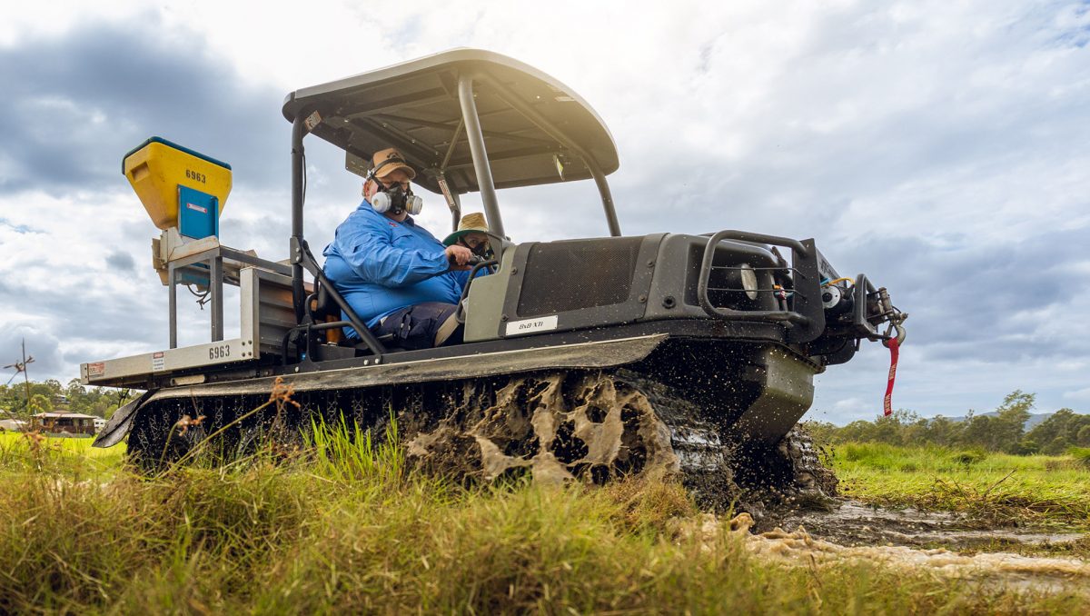 > Logan City Council is using all-terrain vehicles to treat mosquitoes in difficult-to-access known breeding areas.
