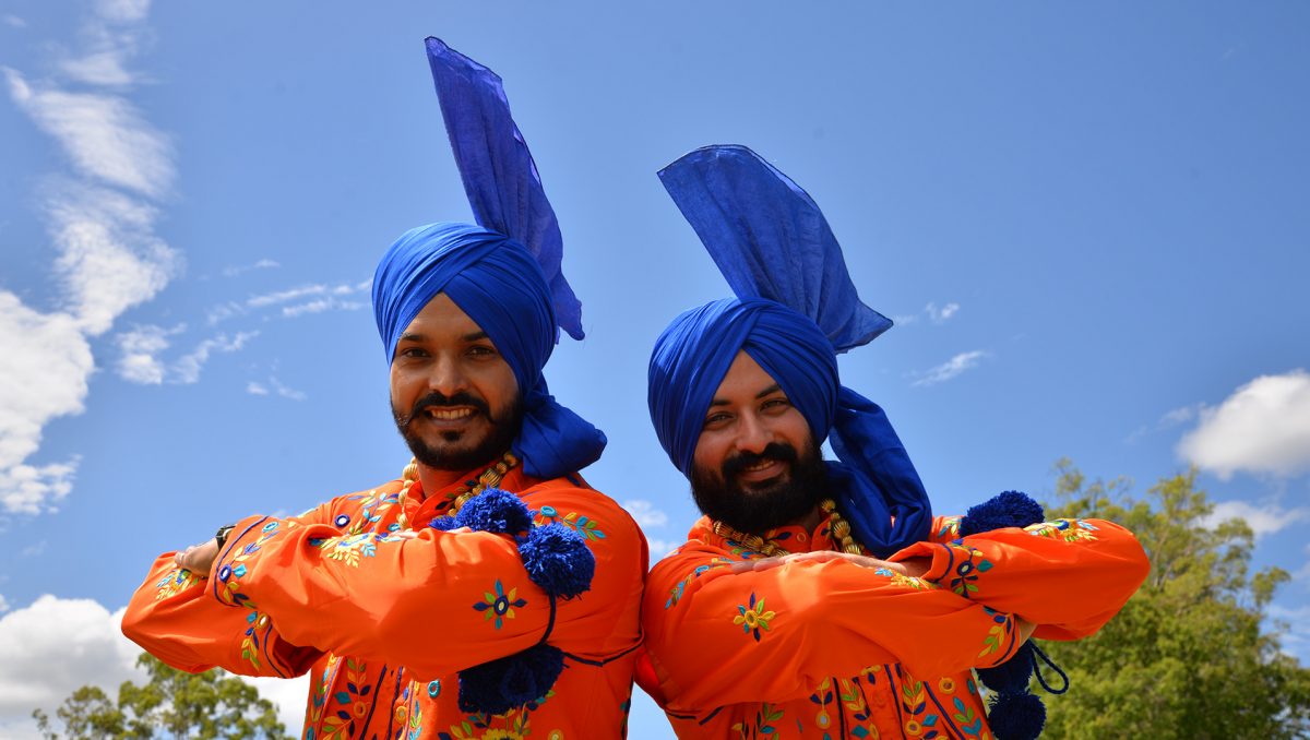 City of Logan residents can learn the art of Punjabi Bhangra through an Active and Healthy class taught at Springwood each week by Harry Singh (left) and Aman Monga.