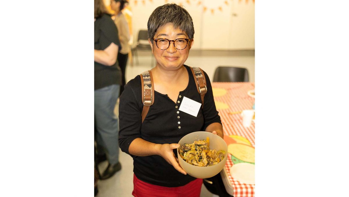 Satoko Kuroda at a Stories from the Kitchen event.