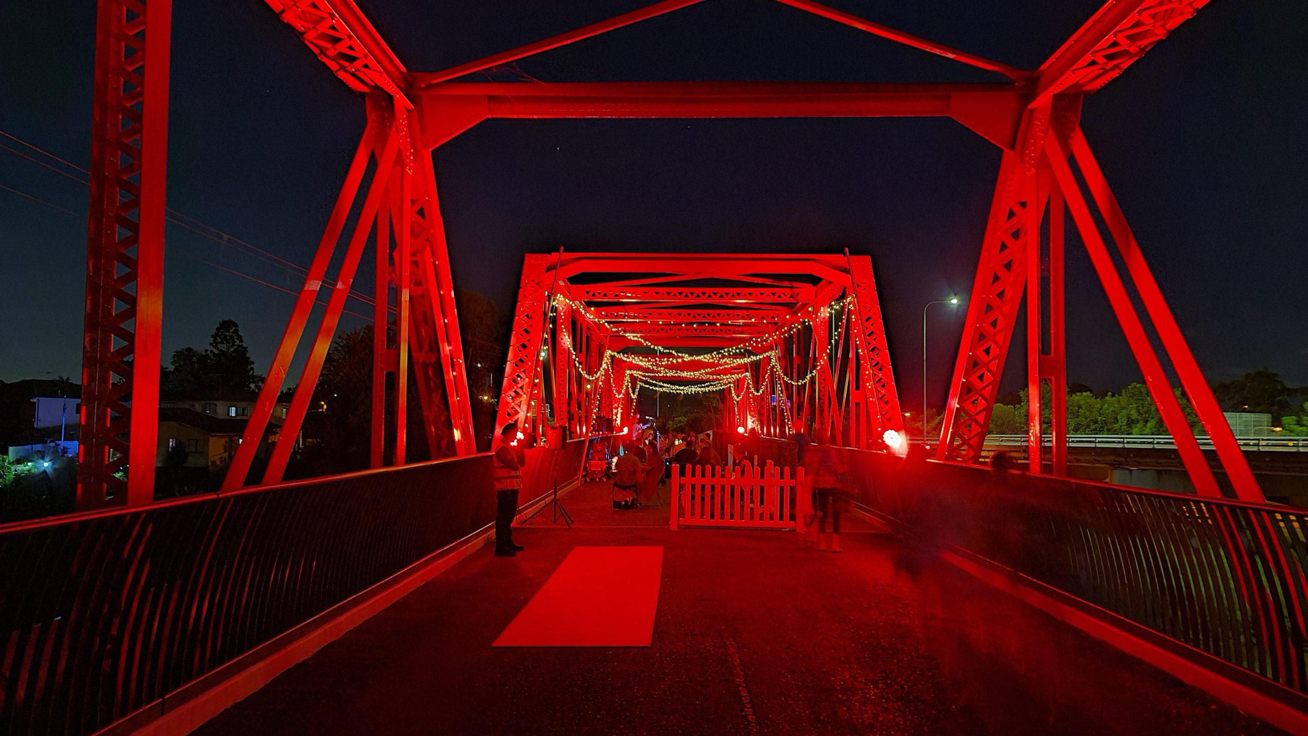 Red Bridge, Beenleigh at night