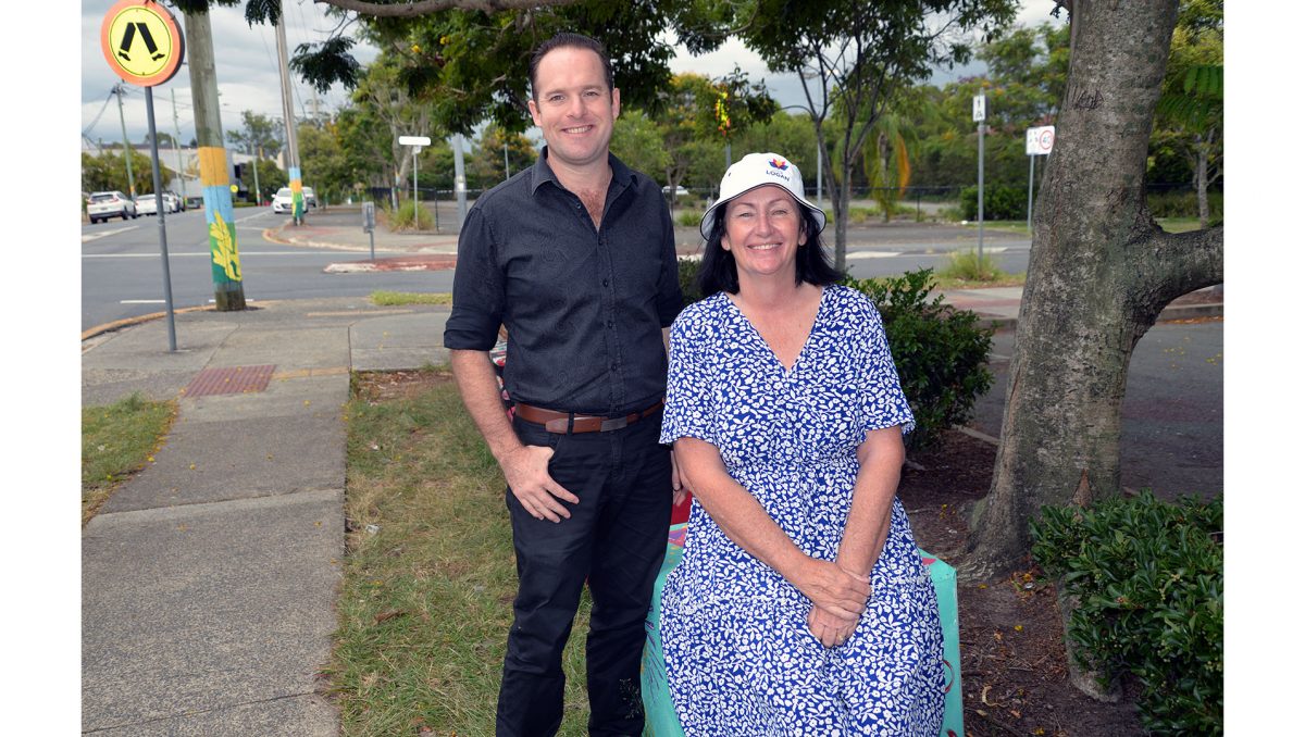 Councillors Jon Raven and Teresa Lane inspect the venue for the inaugural Tastes of Croydon street mini-festival.