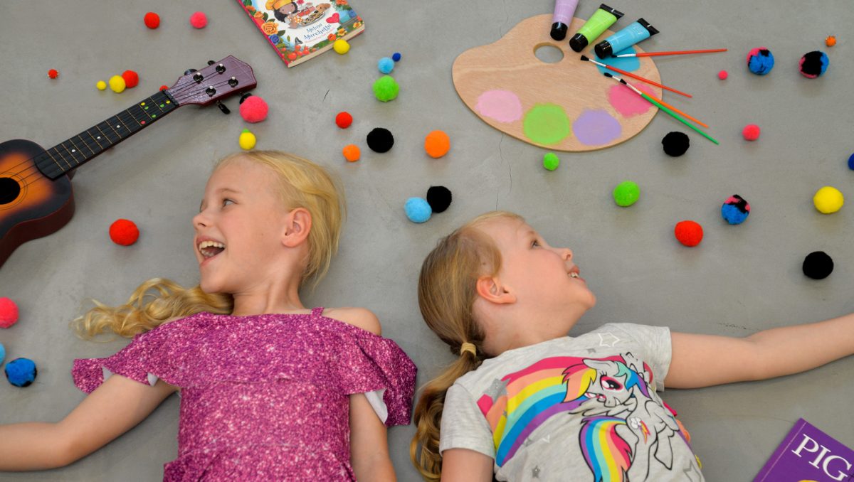 Stazja (L) and Mischa (R) are excited for the variety of activities on offer at ImagiNation