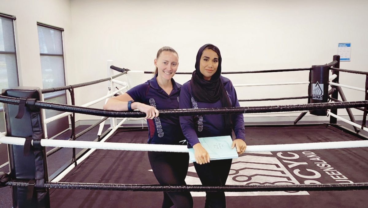 Mary and Aamina, who run Logan PCYC's RUBY program