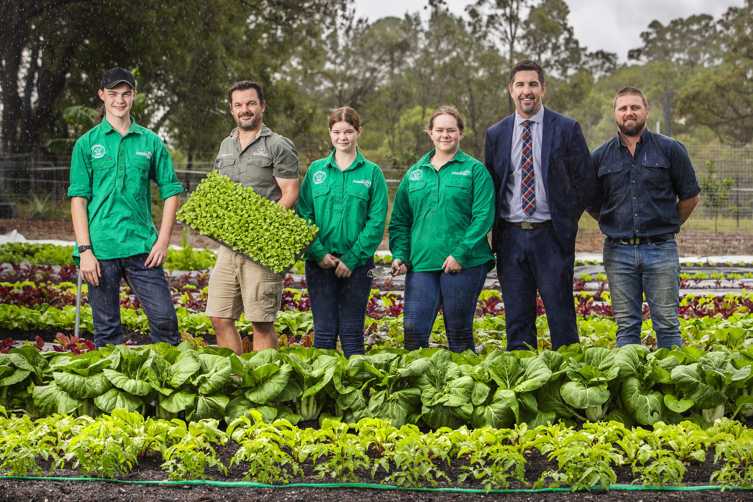 Students and participants of the Mini Farms Project at Loganlea High School, Logan on Thursday, April 27, 2023, for Our Logan magazine.