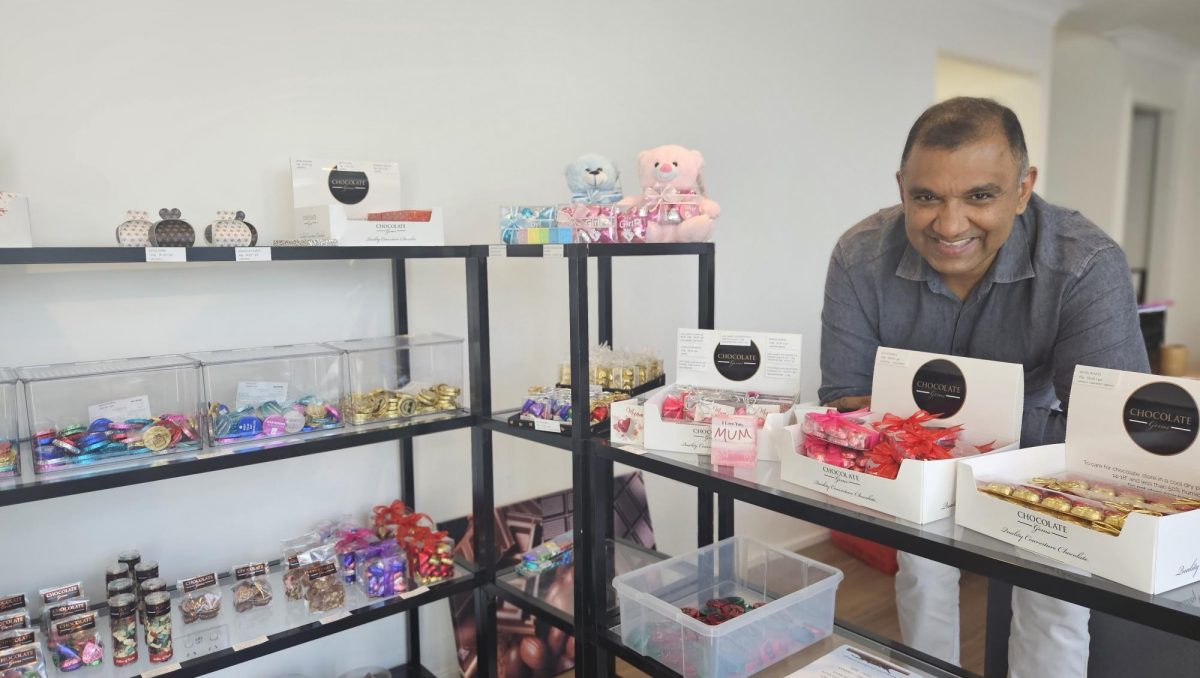 Arif Ali at Chocolate Gems, in Loganholme