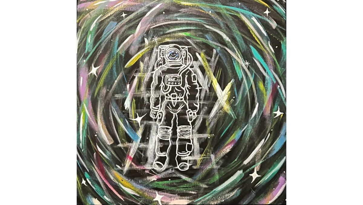 Young Woodridge artist Imman Grashuis has created a series of paintings using the image of an astronaut to explore human emotions.