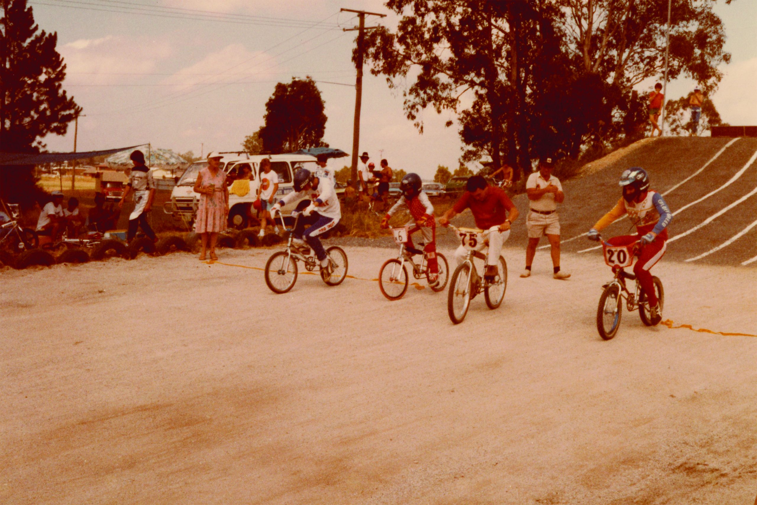 An image from Ross Lavender's book Transition: 40 years of Beenleigh BMX Park