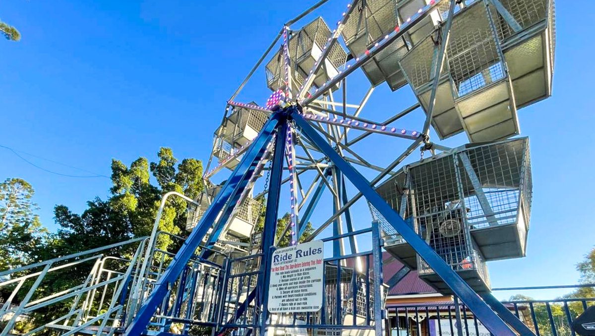 A free children’s ferris wheel is among the attractions at Eats & Beats at Beenleigh’s Logan River Parklands on Friday, August 25.