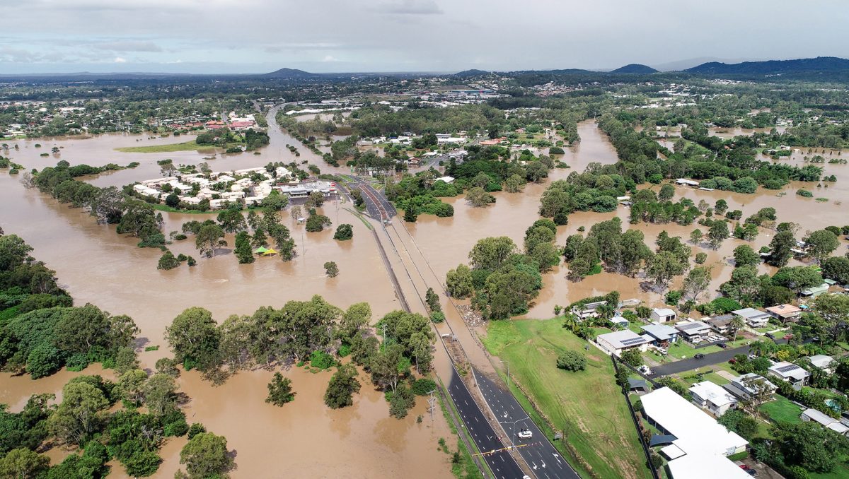 The Larry Storey (Waterford) Bridge during the 2022 floods.