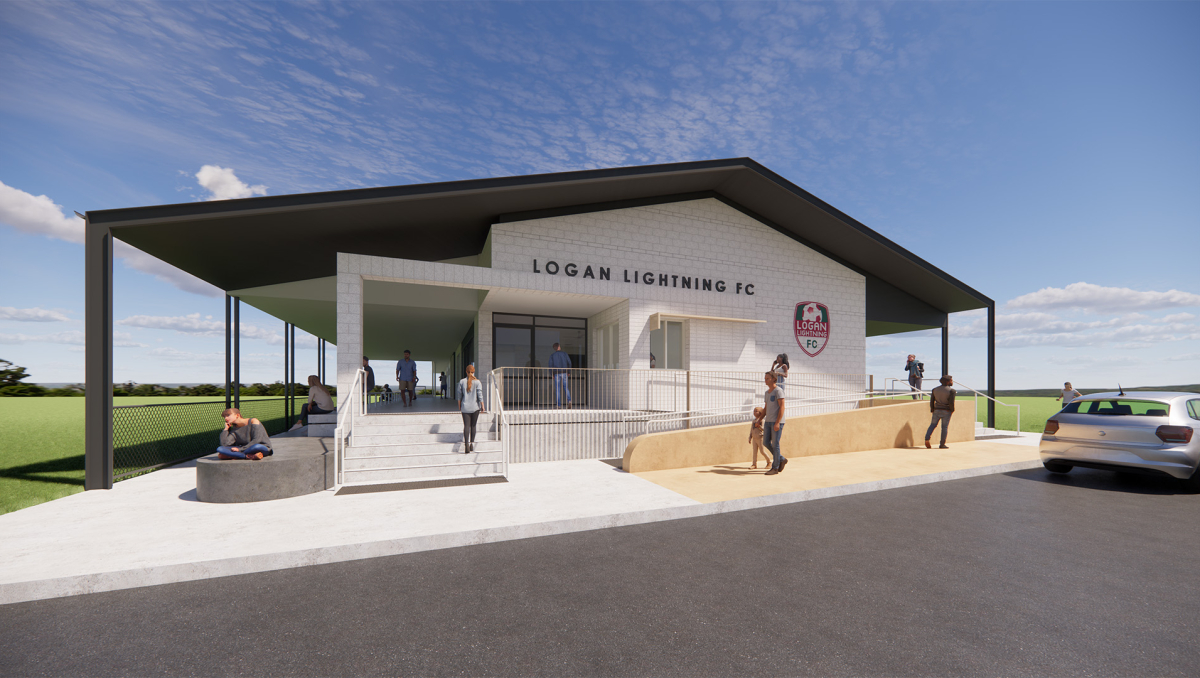 An artist impression of the Chris Green Park Clubhouse.