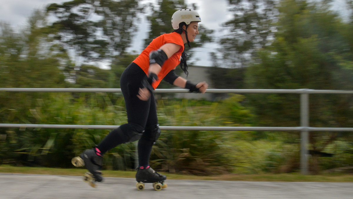 More cycleways make it easier for keen roller bladers, like Division 3 Councillor Mindy Russell, to get around the city.