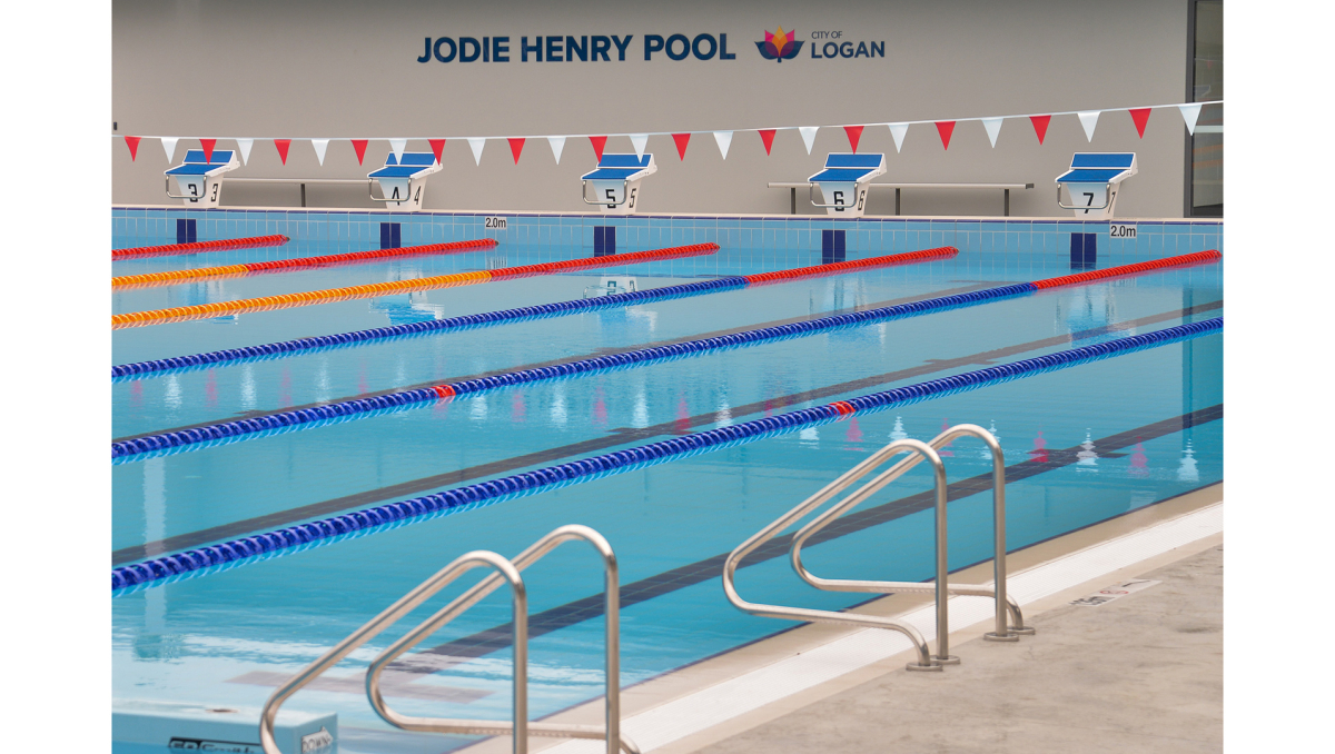 The City of Logan's refurbished Jodie Henry Pool was opened by its City of Logan namesake in 2022.