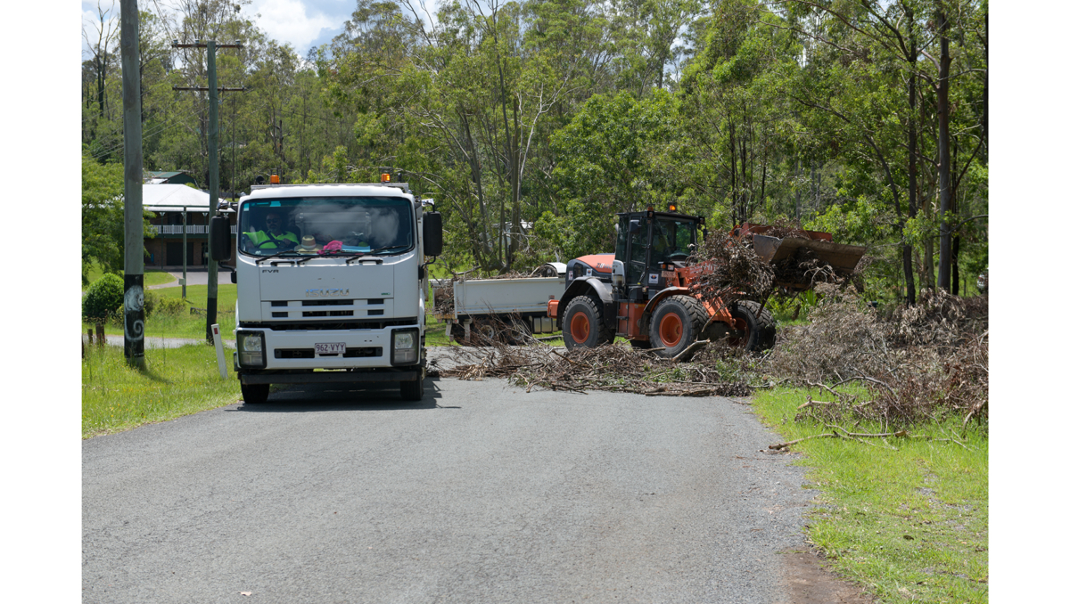 Council efforts remain focussed on restoring access along local roads and removing storm-related waste.