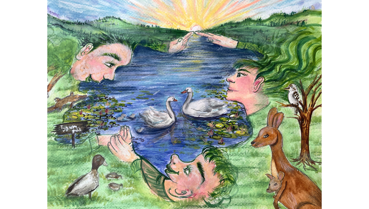 This World Environment Day poster was created by Mabel Park State School year six student Mandy Chen (Jin-Shon Chen).