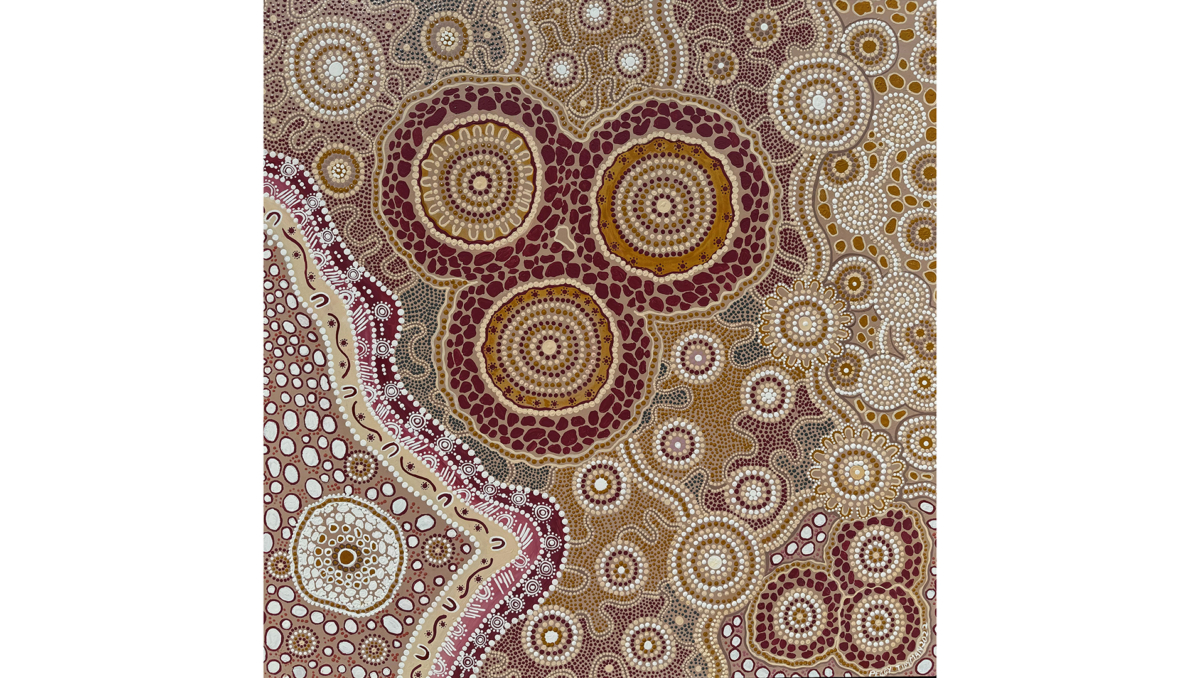 Logan Elders selected this work by Aunty Peggy Tidyman for the annual Uncle Reg Knox Memorial exhibition.