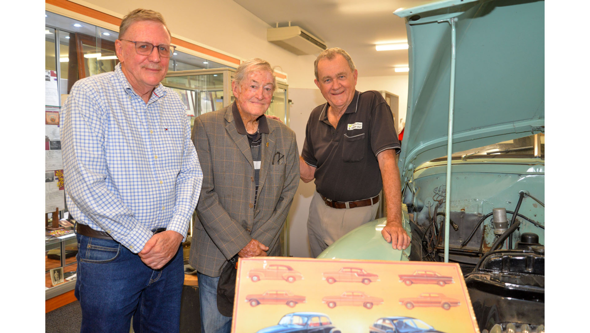 Paul Casbolt (left) and Geoff Kerkow (right) from the Logan Oral History Project will be sharing information learnt from participants like Barry Seeleither (centre) at the upcoming Logan Family History Mini Fair.