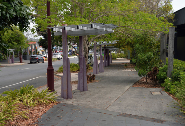 An image of Fitzgerald Avenue in Springwood where additional streetscape upgrades are on the way.